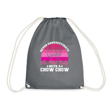 Chow Chow Gifts - Turnbeutel - Grau - Vorne