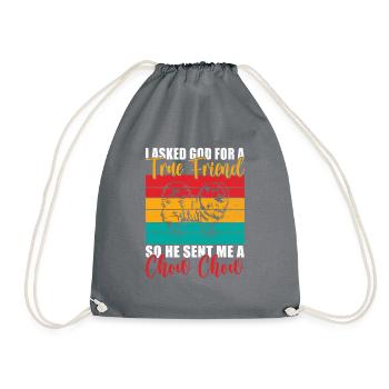 Chow Chow Gifts - Turnbeutel - Grau - Vorne