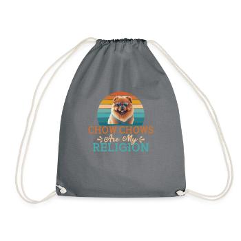 Chow Chow Gifts - Turnbeutel - Grau - Vorne