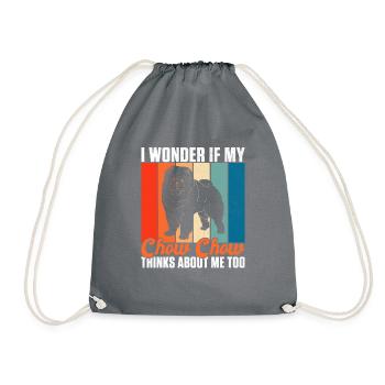 Chow Chow Gifts - Turnbeutel - Grau - Vorne