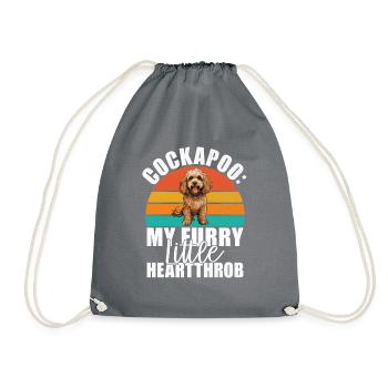 Cockapoo Gifts - Turnbeutel - Grau - Vorne