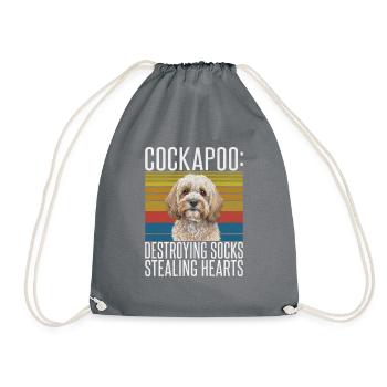 Cockapoo Gifts - Turnbeutel - Grau - Vorne