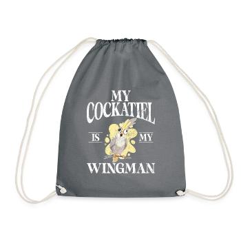 Cockatiel Gifts - Turnbeutel - Grau - Vorne