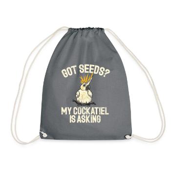 Cadeaux de calopsitte - Sac de sport léger - gris - Devant