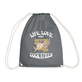 Cockatiel Gifts - Turnbeutel - Grau - Vorne