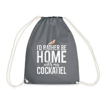 Cockatiel Gifts - Turnbeutel - Grau - Vorne