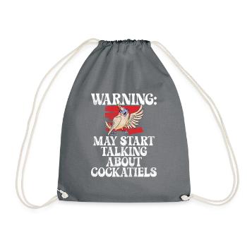 Cadeaux de calopsitte - Sac de sport léger - gris - Devant