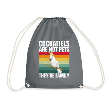 Cockatiel Gifts - Turnbeutel - Grau - Vorne