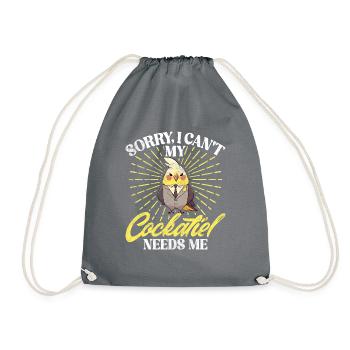 Cadeaux de calopsitte - Sac de sport léger - gris - Devant