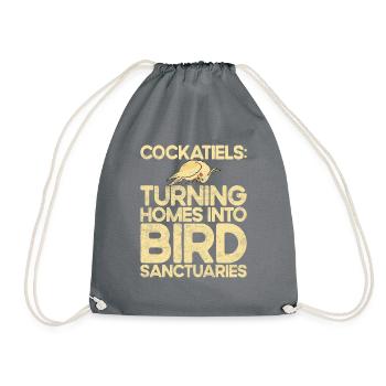 Cockatiel Gifts - Turnbeutel - Grau - Vorne