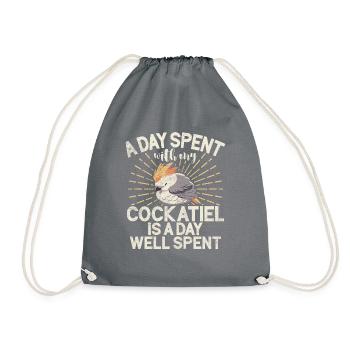 Cockatiel Gifts - Turnbeutel - Grau - Vorne