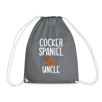 Cadeaux Cocker Spaniel - Sac de sport léger - gris - Devant