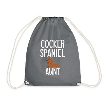 Cadeaux Cocker Spaniel - Sac de sport léger - gris - Devant