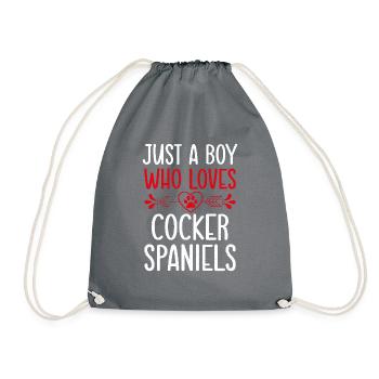 Cocker Spaniel Gifts - Turnbeutel - Grau - Vorne