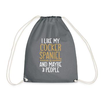 Cadeaux Cocker Spaniel - Sac de sport léger - gris - Devant