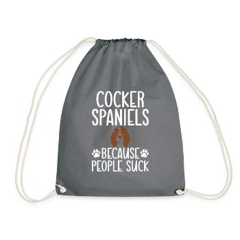 Cocker Spaniel Gifts - Turnbeutel - Grau - Vorne
