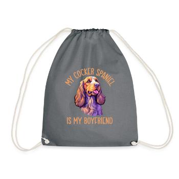 Cocker Spaniel Gifts - Turnbeutel - Grau - Vorne