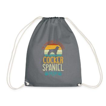 Cocker Spaniel Gifts - Turnbeutel - Grau - Vorne