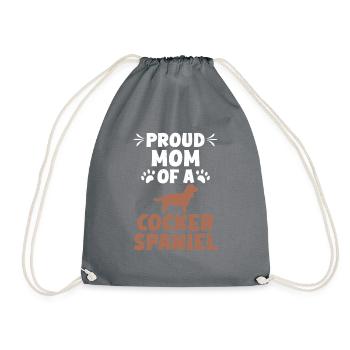 Cocker Spaniel Gifts - Turnbeutel - Grau - Vorne
