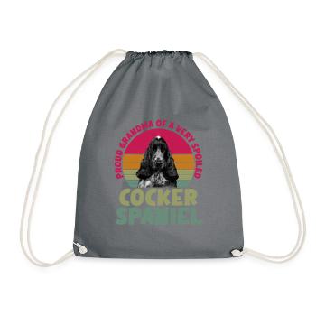 Cocker Spaniel Gifts - Turnbeutel - Grau - Vorne