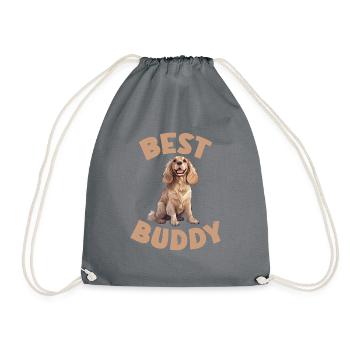 Cocker Spaniel Gifts - Turnbeutel - Grau - Vorne