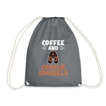Cocker Spaniel Gifts - Turnbeutel - Grau - Vorne