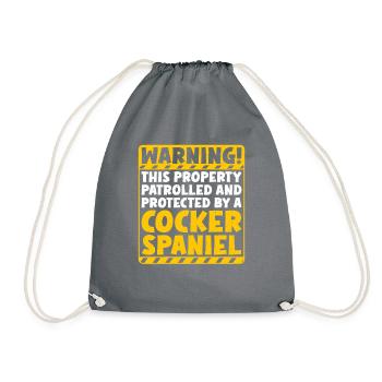 Cocker Spaniel Gifts - Turnbeutel - Grau - Vorne
