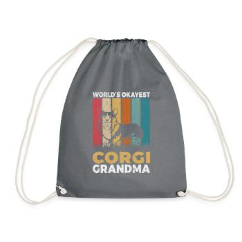 Cadeaux de corgi pour les amateurs de corgi - Sac de sport léger - gris - Devant