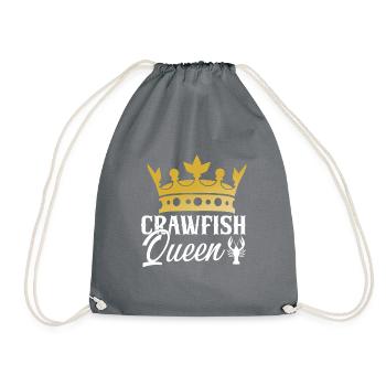 Crawfish Gifts - Drawstring Bag - grey - Front