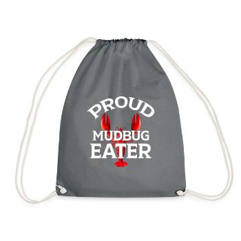 Crawfish Gifts - Drawstring Bag - grey - Front
