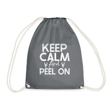 Crawfish Gifts - Drawstring Bag - grey - Front