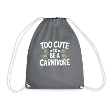 Dinosaur Party Decorations - Drawstring Bag - grey - Front