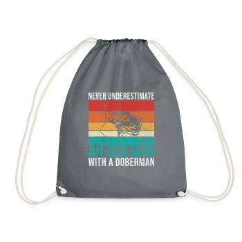Cadeaux Doberman - Sac de sport léger - gris - Devant