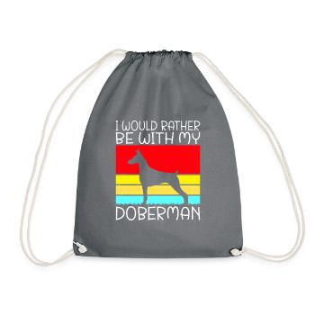 Cadeaux Doberman - Sac de sport léger - gris - Devant