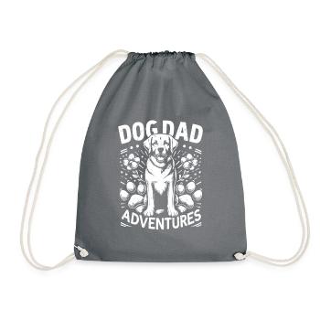 Dog Dad Gifts for Men - Turnbeutel - Grau - Vorne