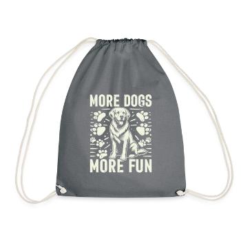 Dog Dad Gifts for Men - Turnbeutel - Grau - Vorne