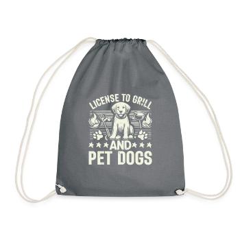 Dog Dad Gifts for Men - Turnbeutel - Grau - Vorne