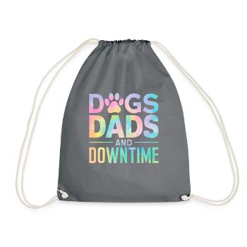 Dog Dad Gifts for Men - Turnbeutel - Grau - Vorne