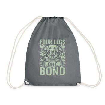 Dog Dad Gifts for Men - Turnbeutel - Grau - Vorne