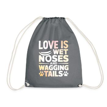 Dog Dad Gifts for Men - Turnbeutel - Grau - Vorne