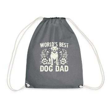 Dog Dad Gifts for Men - Turnbeutel - Grau - Vorne