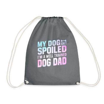 Dog Dad Gifts for Men - Turnbeutel - Grau - Vorne