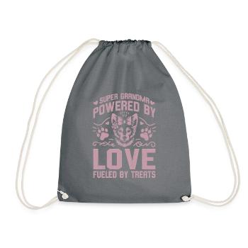 Cadeaux de grand-mère pour chien - Sac de sport léger - gris - Devant