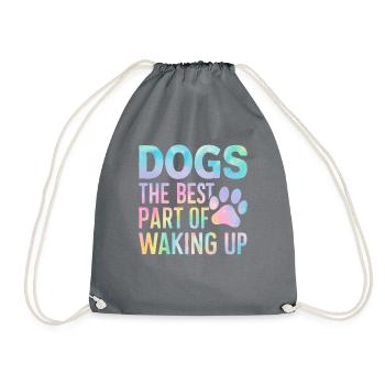 Cadeaux de grand-mère pour chien - Sac de sport léger - gris - Devant