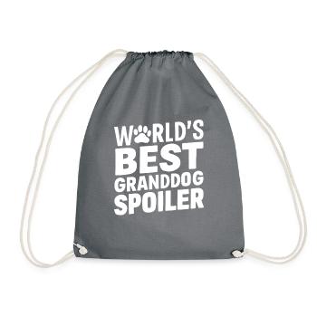 Cadeaux de grand-mère pour chien - Sac de sport léger - gris - Devant