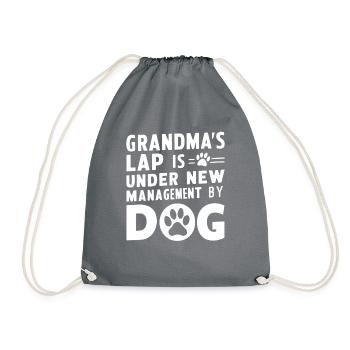 Cadeaux de grand-mère pour chien - Sac de sport léger - gris - Devant