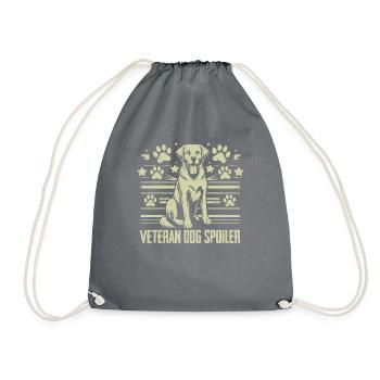 Dog Grandpa Gifts - Drawstring Bag - grey - Front