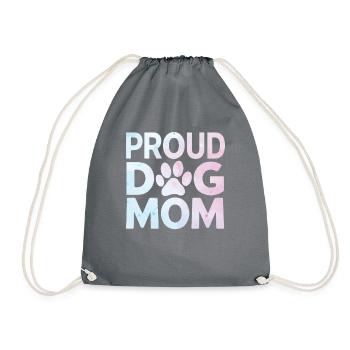 Dog Mom Gifts for Women - Turnbeutel - Grau - Vorne