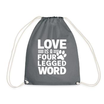 Dog Mom Gifts for Women - Turnbeutel - Grau - Vorne