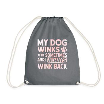 Dog Mom Gifts for Women - Turnbeutel - Grau - Vorne